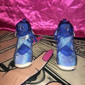 7Y Air Jordan 8 Retro Snow Blizzard Great Condition